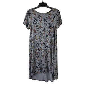 LulaRoe Disney Mickey Mouse Midi Grey Summer Comfortable Women's Dress S NWT